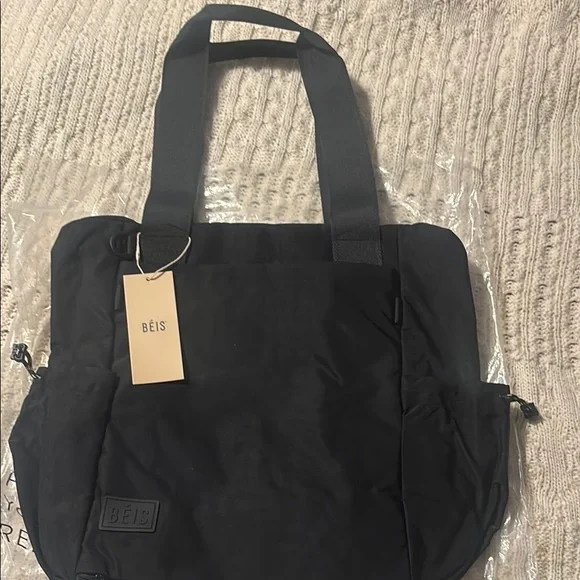 Beis The Sport Tote in Black - Picture 1 of 7